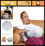 Cozy 10 Lb Weighted Hug Pillow - Round Sensory Cushion With Hand Pocket For Comf. Fixed Price $146.99.