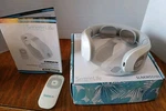 Serenelife SLNKMSG120 Smart Neck Massager With Heat - Cordless Rechargeable Euc!. Fixed Price $28.50.