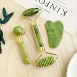3 Pcs Jade Roller And Set - Tool For Face Skin Care Gift. Fixed Price $10.59.