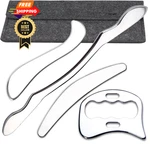 Feelfree Sport 4 1 Muscle Scraper Tool Set-gua Sha Massage Scraping Silver. Fixed Price $60.99.