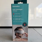 Homedics Eye Massager With Heat, Gray Opened Box. Fixed Price $15.00.