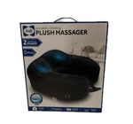 Plush Massager, Black, Hands Free Massage, Extra Soft Material, Muscle Relief,. Fixed Price $57.50.