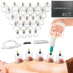 Aikotoo Cupping Therapy Set, 24 Massage Cups, White Hand Pump. Fixed Price $34.36.