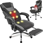 Massage Office Chair With Foot REST,6-POINT Vibration & Heat Executive. Fixed Price $216.86.