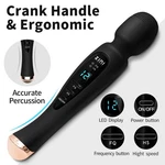 Women Wand Massager: 12 Modes, Led Display, Usb Rechargeable & Discreet. Fixed Price $26.12.