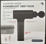 Sharper Image Powerboost Deep Tissue Percussion Massager, Gun. Fixed Price $63.25.