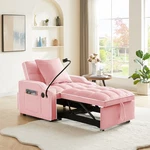 Convertible Sleeper Chair Bed With Usb, Phone Holder & Side Pocket. Fixed Price $227.99.