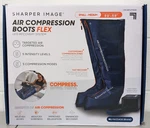 Sharper Image Air Compression Boots Flex Leg Recovery System Small/medium (blue). Fixed Price $59.50.