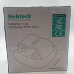 Nekteck Foot Massager Machine With Heat, Shiatsu, Kneading, Rolling Inc Remote. Fixed Price $89.99.