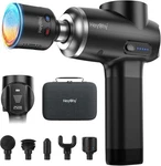 Heychy Percussion Massage Gun Deep Tissue With Heat And Cold, Portable Back. Fixed Price $71.99.