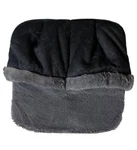 Health Touch Foot Massager Vibration Comfort Faux Fur Fabric Black Gray Nib. Fixed Price $9.66.