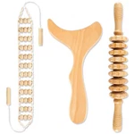 3 1 Therapy Tool,wooden Lymphatic Drainage Massager Maderoter.... Fixed Price $29.74.
