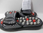 Byriver Unisex BH-F002 Black Acupuncture Points Massage Slippers Size. Fixed Price $20.00.