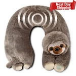 Health Touch Sloth Plush Neck Massager With Vibration Great For Relaxation. Fixed Price $16.99.