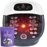 Foot Spa Bath Massager With Heat Bubbles And Vibration Jets, 16 O.... Fixed Price $86.34.