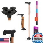 Moodic Walking Cane For Men/women, Extended Grip, Solid Base, Foldable, Adj. Fixed Price $70.50.