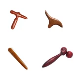 Wooden Reflexology Massage Stick Set Thai Spa Body Relaxation Tools 4 Pcs. Fixed Price $50.00.
