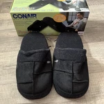Conair Foot Vibes Massaging Slippers For Men. One Size Fits All.. Fixed Price $20.00.
