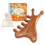 Olaemuo 4 In 1 Gua Sha Tool For Face,scalp Massager With Gift Brown. Fixed Price $15.73.
