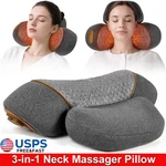 Upgraded Neck Massager Pillow 3-IN-1 Traction With Heat Us. Fixed Price $36.98.