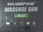 Wubefine Em 27 Massage Gun Percussion Deep Tissue 12MM 3200RPM 2500MAH Grip. Fixed Price $39.00.