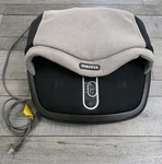 Homedics Electric Foot Massager Shiatsu Air Max With Heat Gray Black FMS-305H. Fixed Price $17.50.