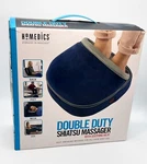 Homedics Double Duty Shiatsu All-over Heated Body Massager, Washable Blue Fleece. Fixed Price $39.00.