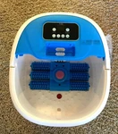 Turejo Foot Spa With Heat Bath, Motorized Rollers, Model MM-19B. Fixed Price $65.00.