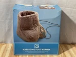 Brookstone Massaging Foot Warmer Fleece Heated Soft Boot Shoes BST-003B 2000 Euc. Fixed Price $26.90.