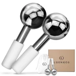 Luonkos Gua Sha Ice Globes - Set Of 2, Silver Stainless Steel Facial Massag.... Fixed Price $29.86.