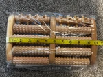 New/nib Theraflow Wood Dual Foot Massager. Fixed Price $12.99.