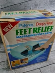 Vintage Pollenex Deep Heat Feet Relief Massaging Foot Bath. Fixed Price $80.00.