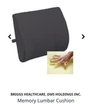 Briggs Health Cushion Support Pillow Memory Foam Car Seat Home Office Chair Blk. Fixed Price $14.97.
