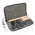 Goodtar Massage Stones Set With Warmer Kit Hot Rocks Bamboo For G118, Gray. Fixed Price $79.70.