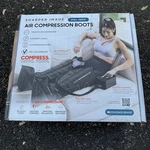 Sharper Image Air Compression Boots Large/ X-large Size Inseam 29"-34 Black. Fixed Price $55.00.