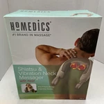 Homedics Shiatsu And Vibration Neck Massager With Heat New NMS-360. Fixed Price $19.99.