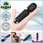 Mini Cordless Handheld Massager 20+8 Vibration Modes Travel Stress Relief. Fixed Price $17.70.