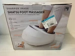 Sharper Image - Shiatsu Foot Massager Heat Air Compression 1013247 White. Fixed Price $71.30.