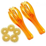 Eyxformula 2 Finger Massager Roller & 5 Acupressure Rings 7 Piece Set, Orange. Fixed Price $12.66.
