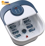 Collapsible Spa Bath Massager With Heat, Bubbles, Pedicure Foot, 8 Rollers. Fixed Price $48.18.