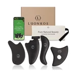 Luonkos Gua Sha Facial Tools - Set Of 4 Black Large Bian Ston... Fast Usa Ship. Fixed Price $40.55.