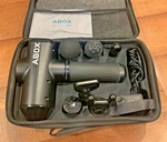 Abox Muscle Gun Deep Tissue Massager Complete In With 6 Heads. Fixed Price $29.99.