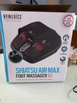 Homedics Shiatsu Air Max Foot Massager With Heat Black FMS-307HJ Open Box Unused. Fixed Price $70.00.