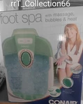 New Conair Foot Spa With Massage, Vibration, Bubbles And Heat. Fixed Price $57.99.