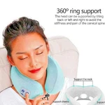 New Neck Massager Heated Tens Travel Pillow Memory Foam Rechargeable Nib. Fixed Price $17.42.