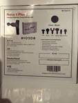 HI5 Nova 1 Massage Gun With 6 Head Attachment Gift Box Black Device. Fixed Price $80.00.