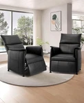 Comfort Recliner Chair Faux Leather, 4 Massage Modes, Heat & Remote Control. Fixed Price $212.95.