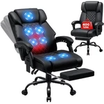 Hoffree Massage Office Chair With Heat 7-POINT Vibration Recliner W/footrest. Fixed Price $151.99.