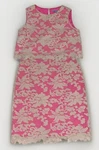 Antonio Melani Women Dress Top Skirt Set Size 6 Brianna Lace Pink Wedding. Fixed Price $34.00.