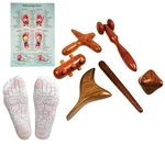 Cccollections Wood Therapy Massage Tools, Reflexology Set (socks), Brown. Fixed Price $36.99.